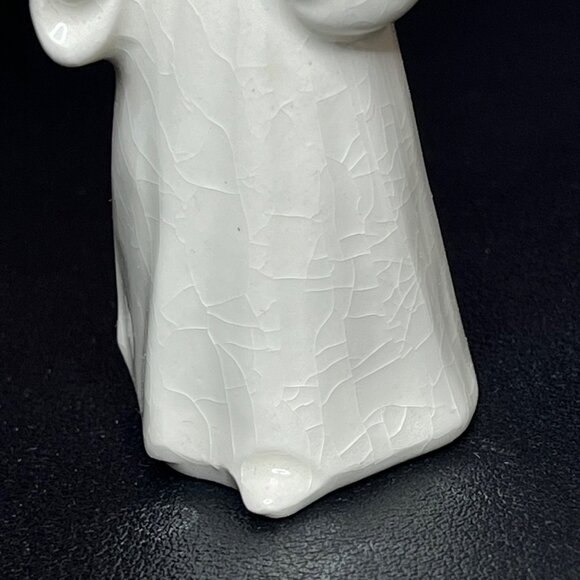 Goebel White Porcelain Musical Angel Figurines with Flute & Accordion - Picture 2 of 12